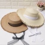레이스스트랩왕골모자 밀짚모자 비치모자 페도라
