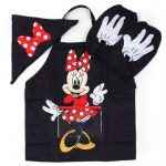 미니마우스 클래식 앞치마 토시두건 3종세트 요리미술