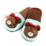 꼬마곰 재키 슬리퍼 어린이 실내화 미끄럼방지 자수