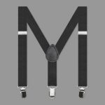 컬러 멜빵 어린이용 블랙