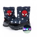 스파이더맨 호이 LED 부츠 캐릭터 아동 방한 털신발