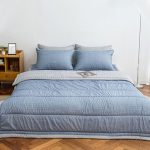 블루 솔트 슈퍼싱글 간절기 이불 베개커버 세트