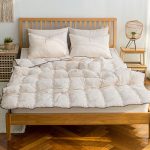 베이지 프리벨라 슈퍼싱글 간절기 이불 베개커버 세트