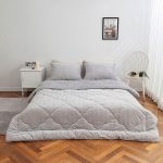 그레이 베베 슈퍼싱글 극세사 이불 베개커버 세트